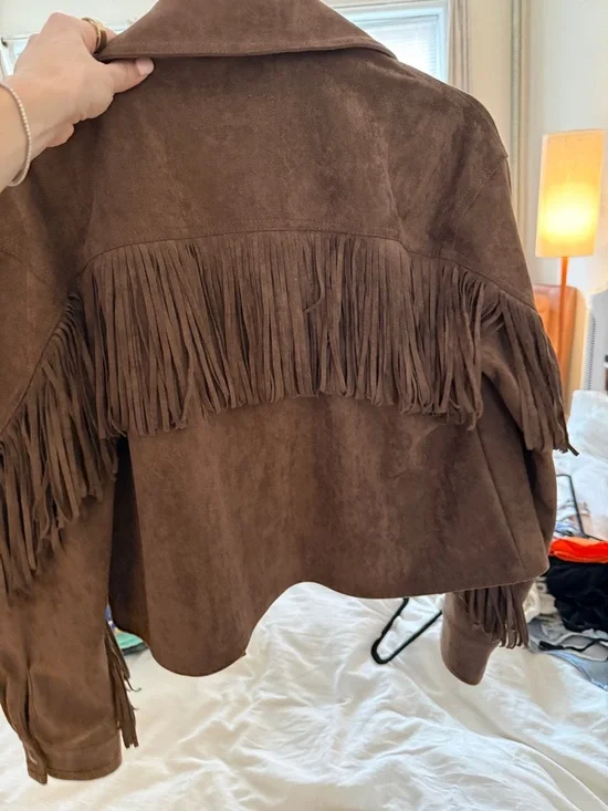 Blank nyc western Fringe suede jacket - Picture 3 of 4